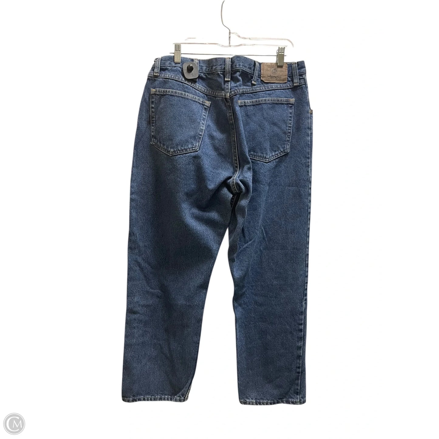 Jeans Straight By Wrangler In Blue Denim, Size: 22