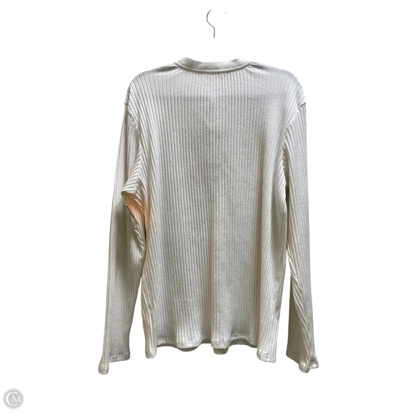 Top Long Sleeve By Clothes Mentor In White, Size: Xxl