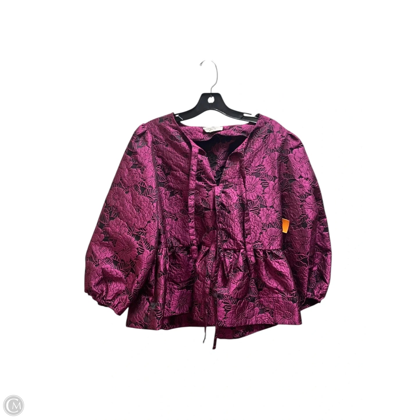 Top Long Sleeve By Entro In Purple, Size: L