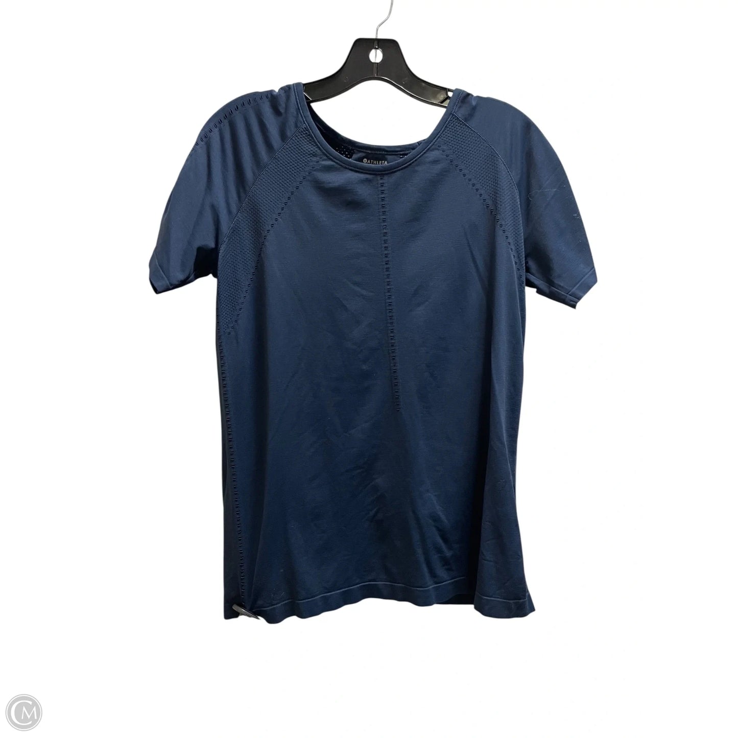 Athletic Top Short Sleeve By Athleta In Navy, Size: L