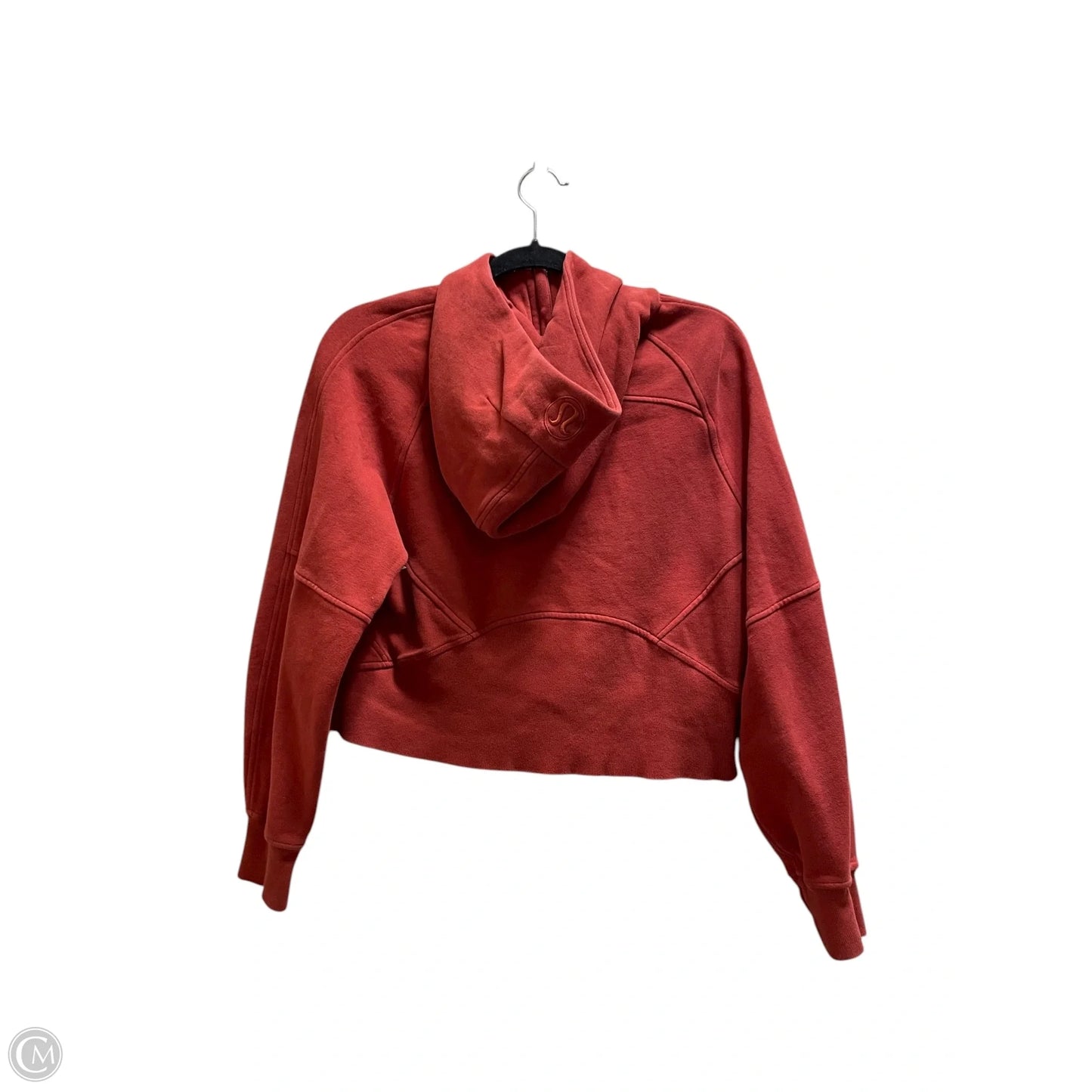 Athletic Jacket By Lululemon In Orange, Size: Xs