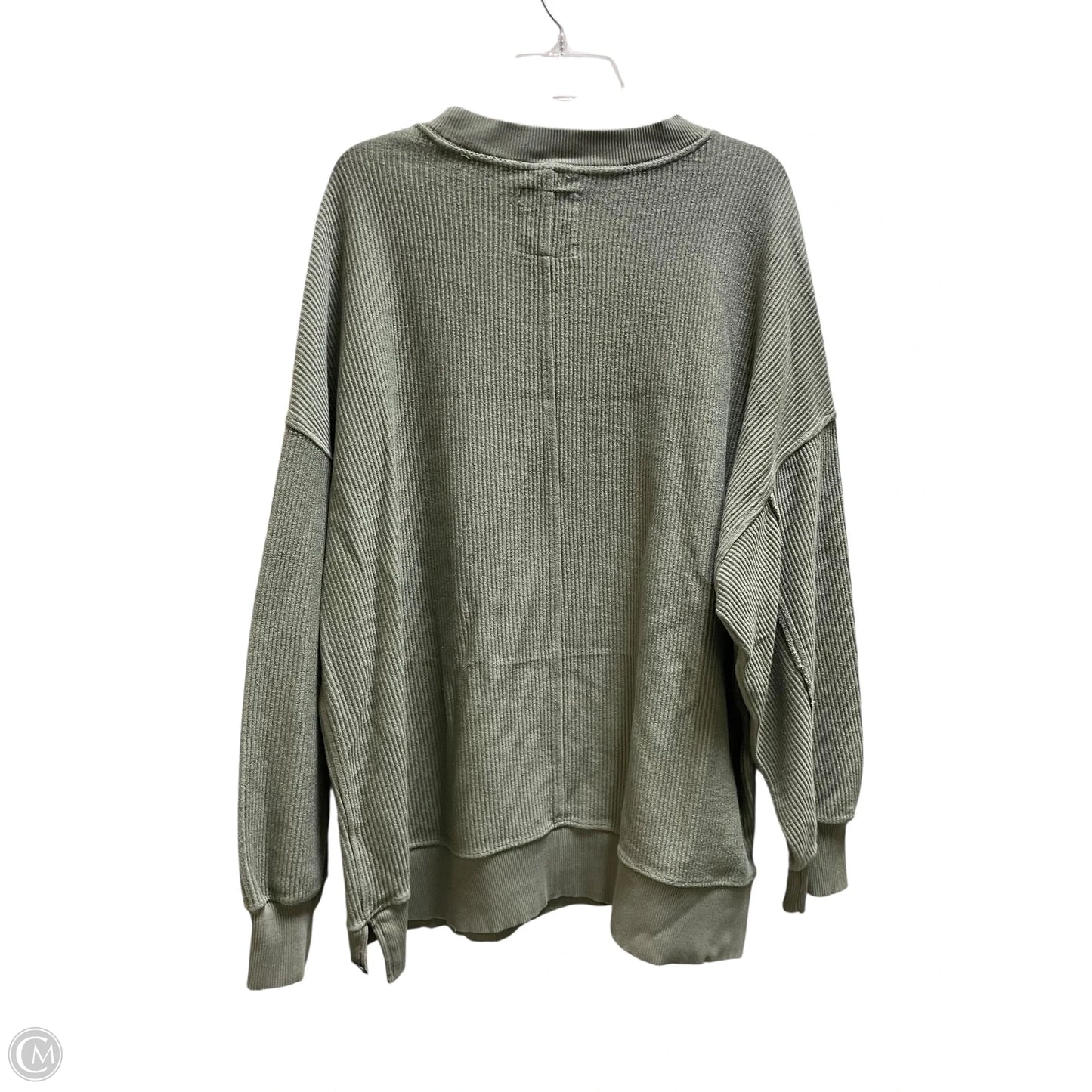 Top Long Sleeve By Aerie In Green, Size: L