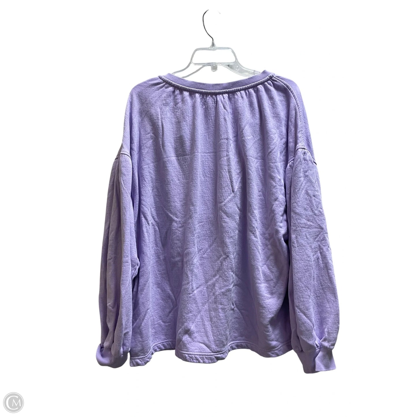 Top Long Sleeve By Aerie In Purple, Size: L