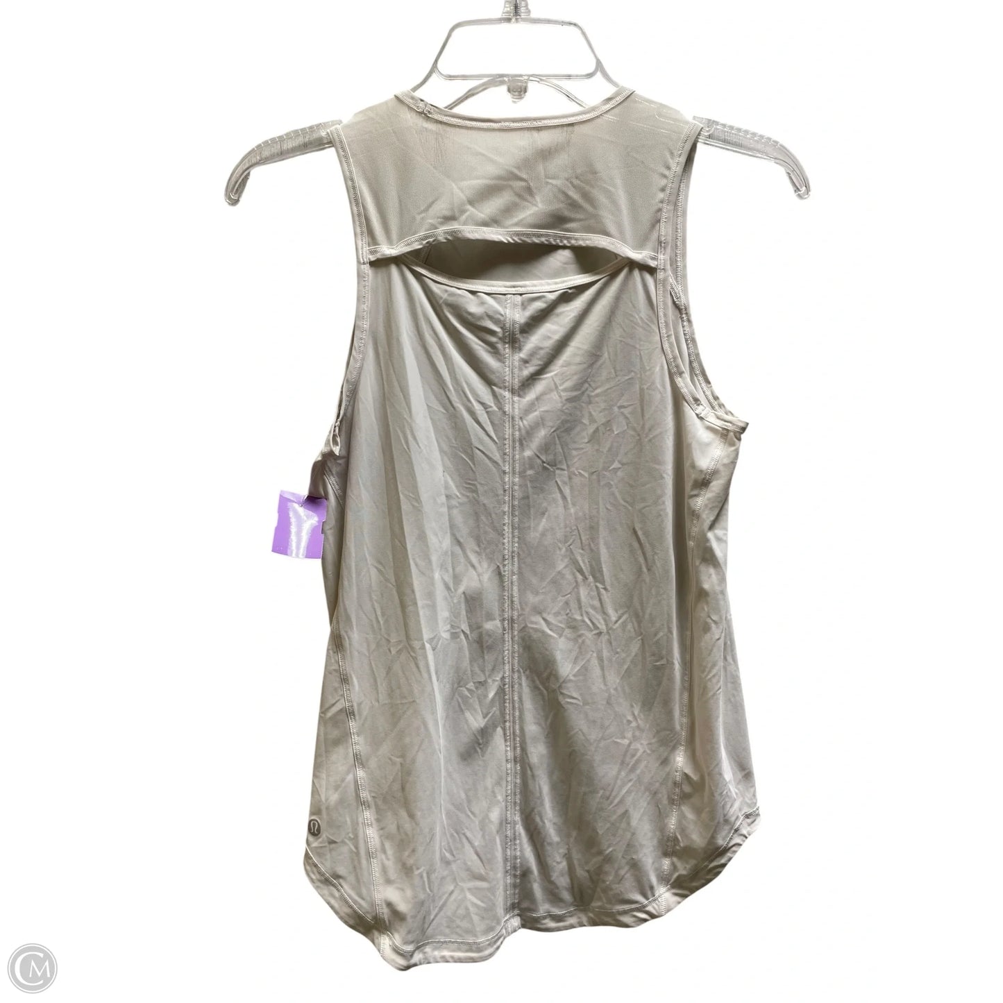 Athletic Tank Top By Lululemon In Cream, Size: 4