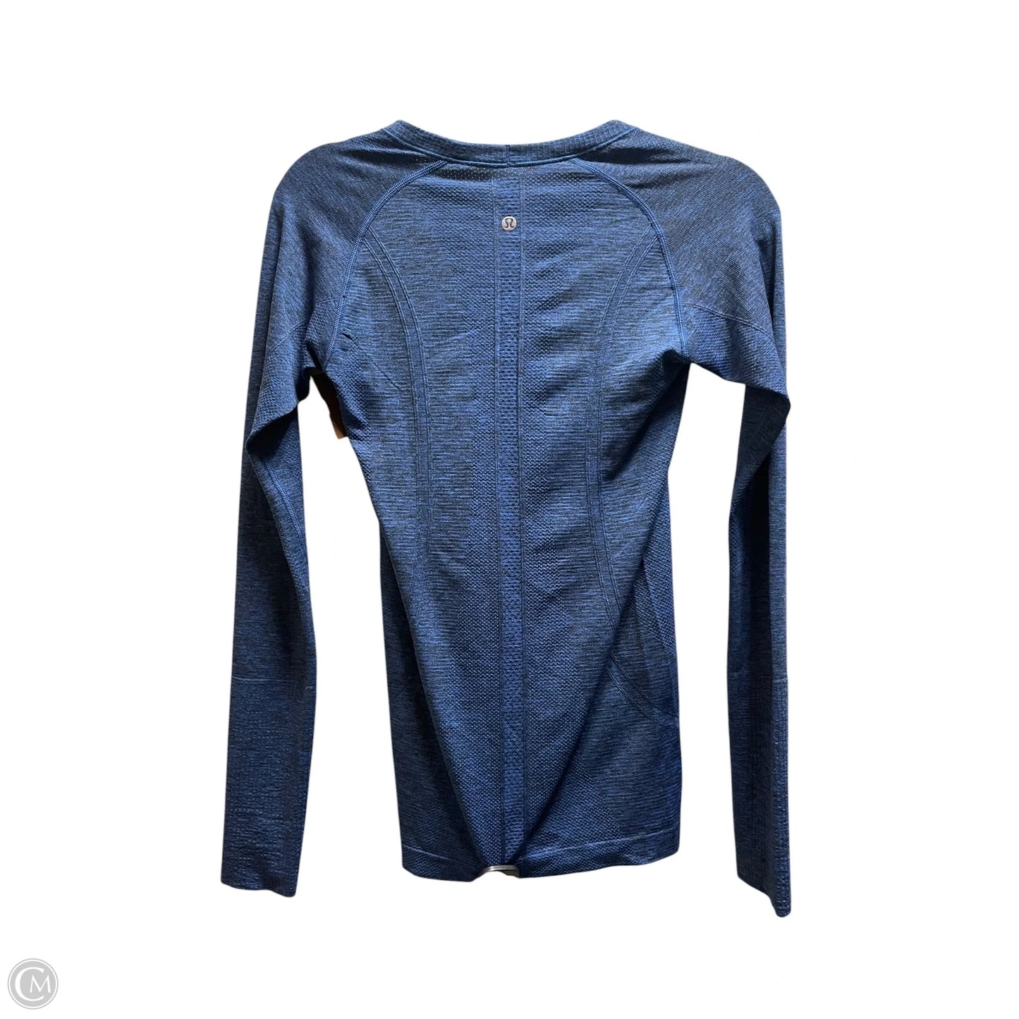 Athletic Top Long Sleeve Crewneck By Lululemon In Blue, Size: 6