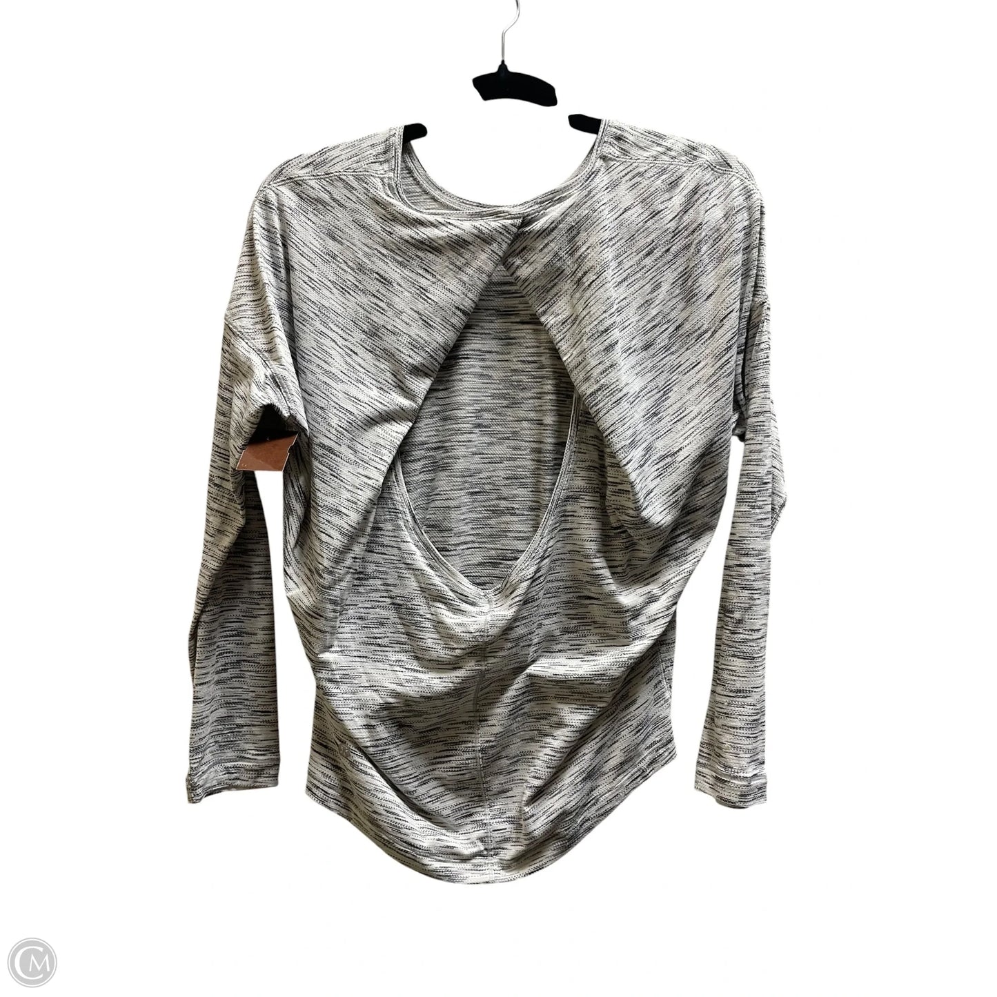 Athletic Top Long Sleeve Crewneck By Lululemon In Grey, Size: S