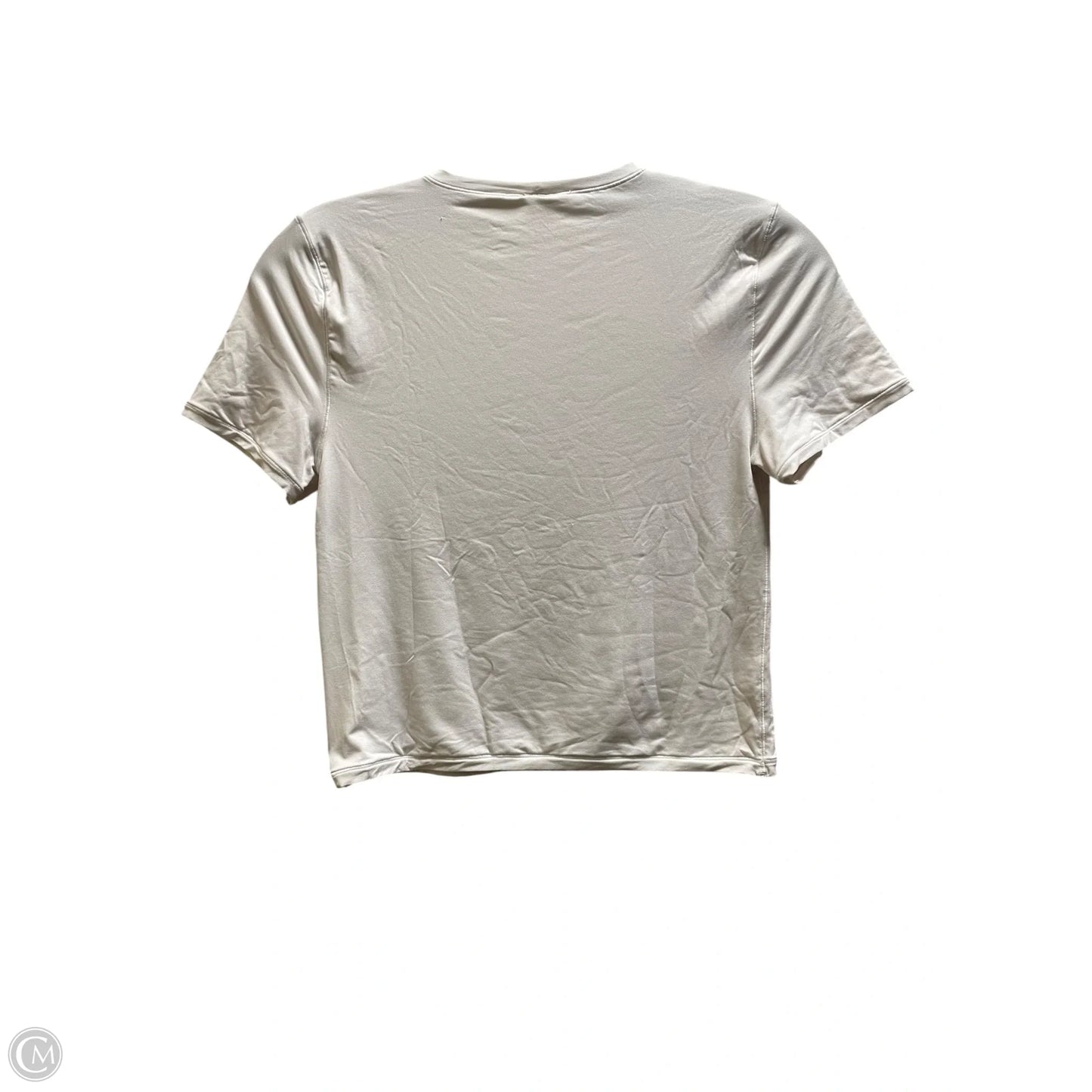 Top Short Sleeve By Clothes Mentor In White, Size: M
