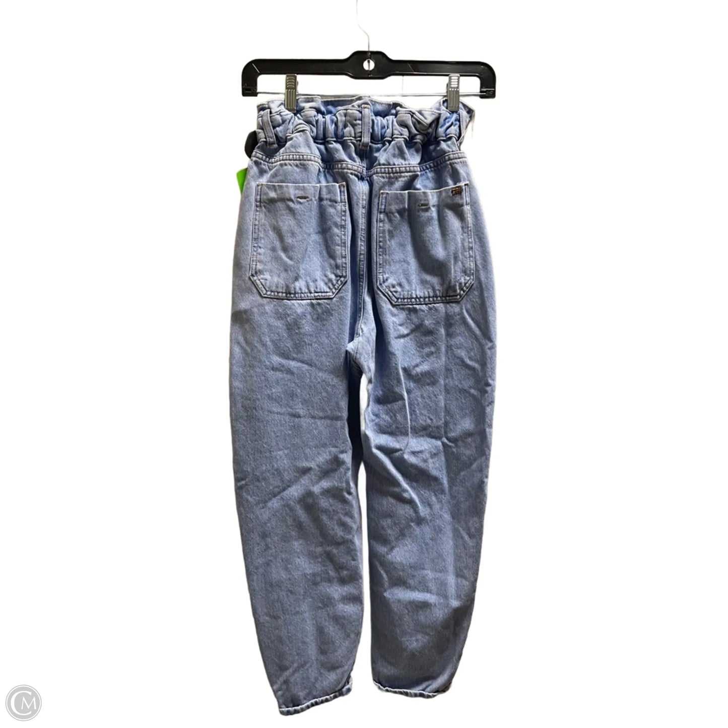 Jeans Straight By Zara In Blue Denim, Size: 0