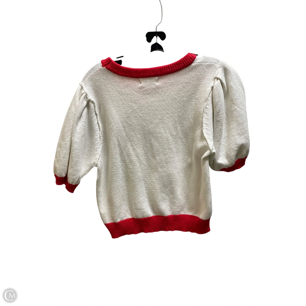 Top Short Sleeve By Peach Love Cream California In White, Size: M