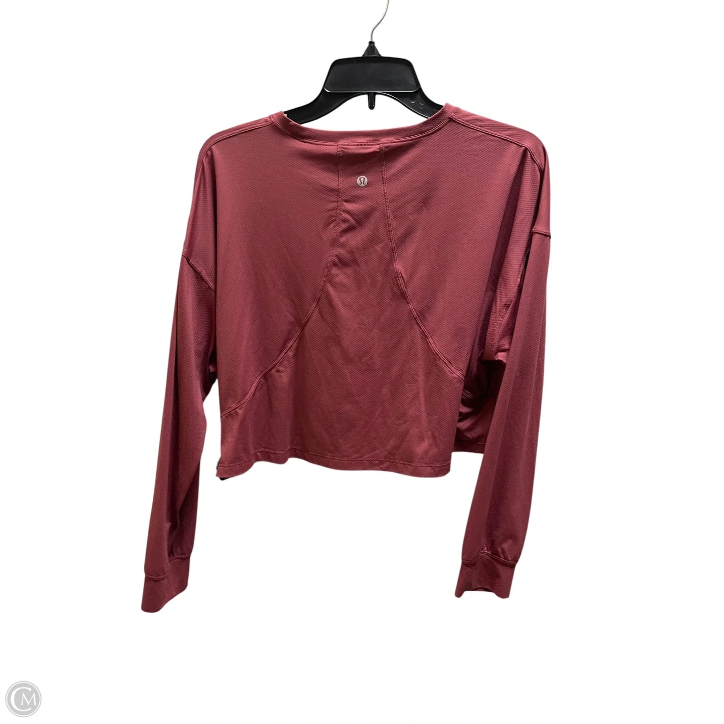Top Long Sleeve By Lululemon In Red, Size: L