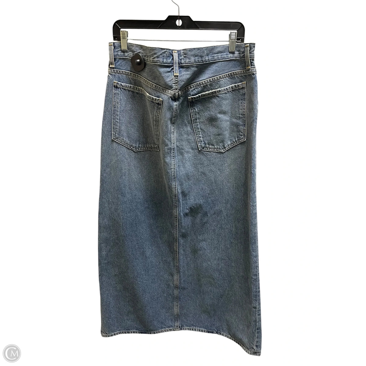 Skirt Designer By Agolde In Blue Denim, Size: 8