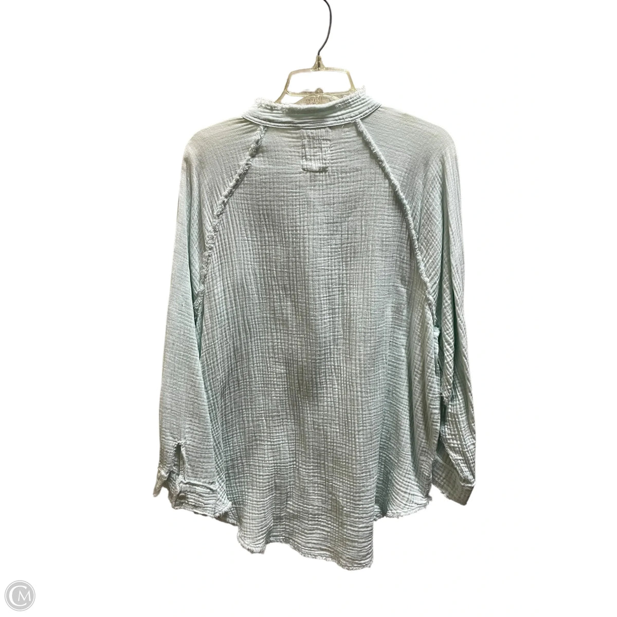 Top Long Sleeve By Aerie In Blue, Size: S
