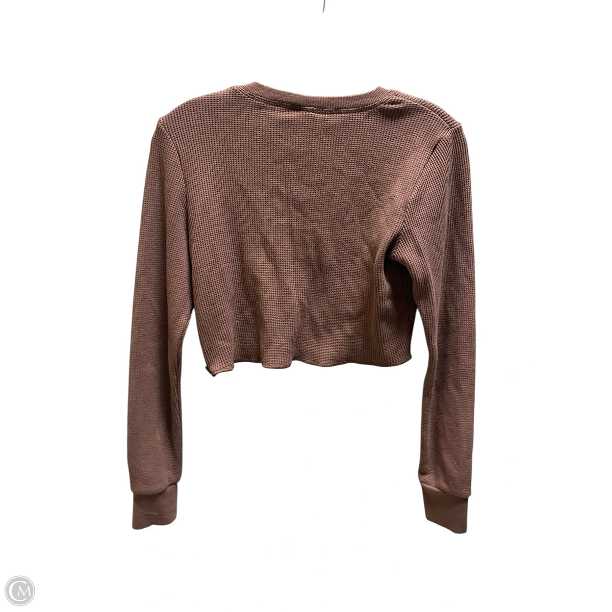 Top Long Sleeve By Skims In Brown, Size: M