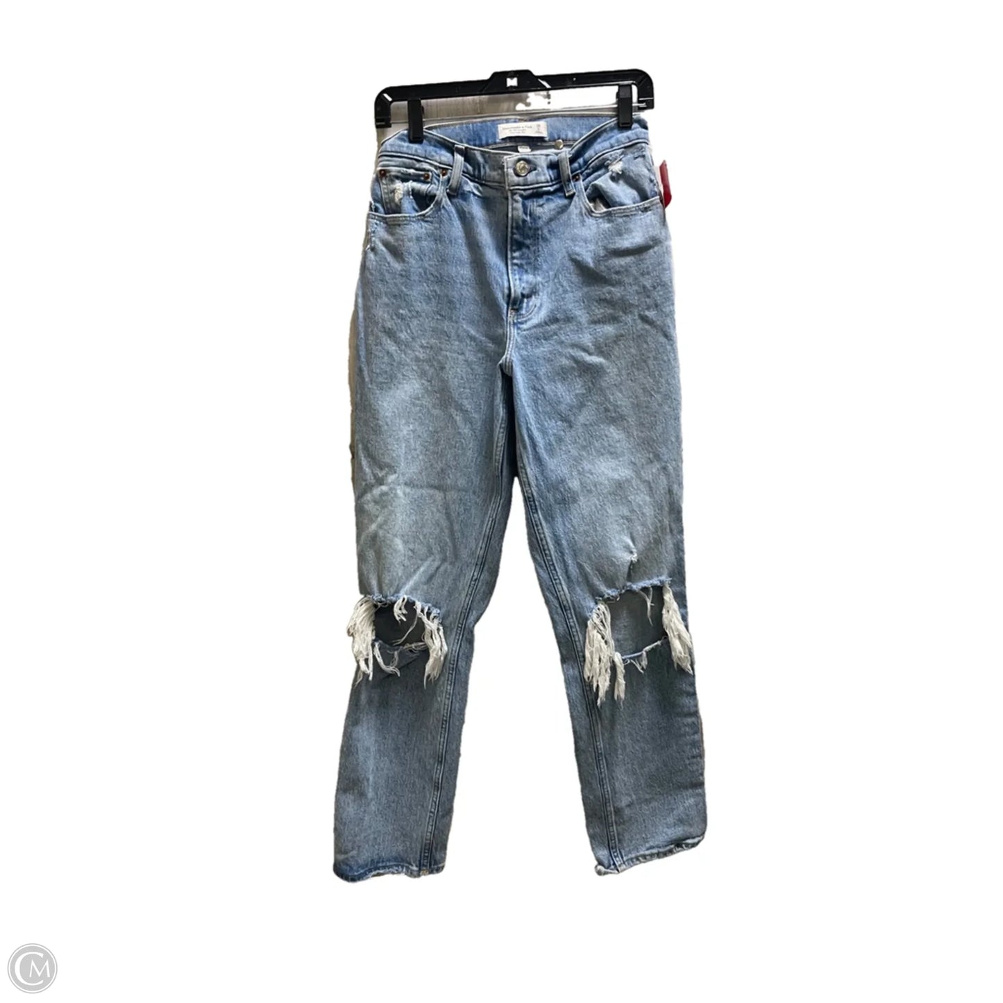 Jeans Boyfriend By Abercrombie And Fitch In Blue Denim, Size: 6