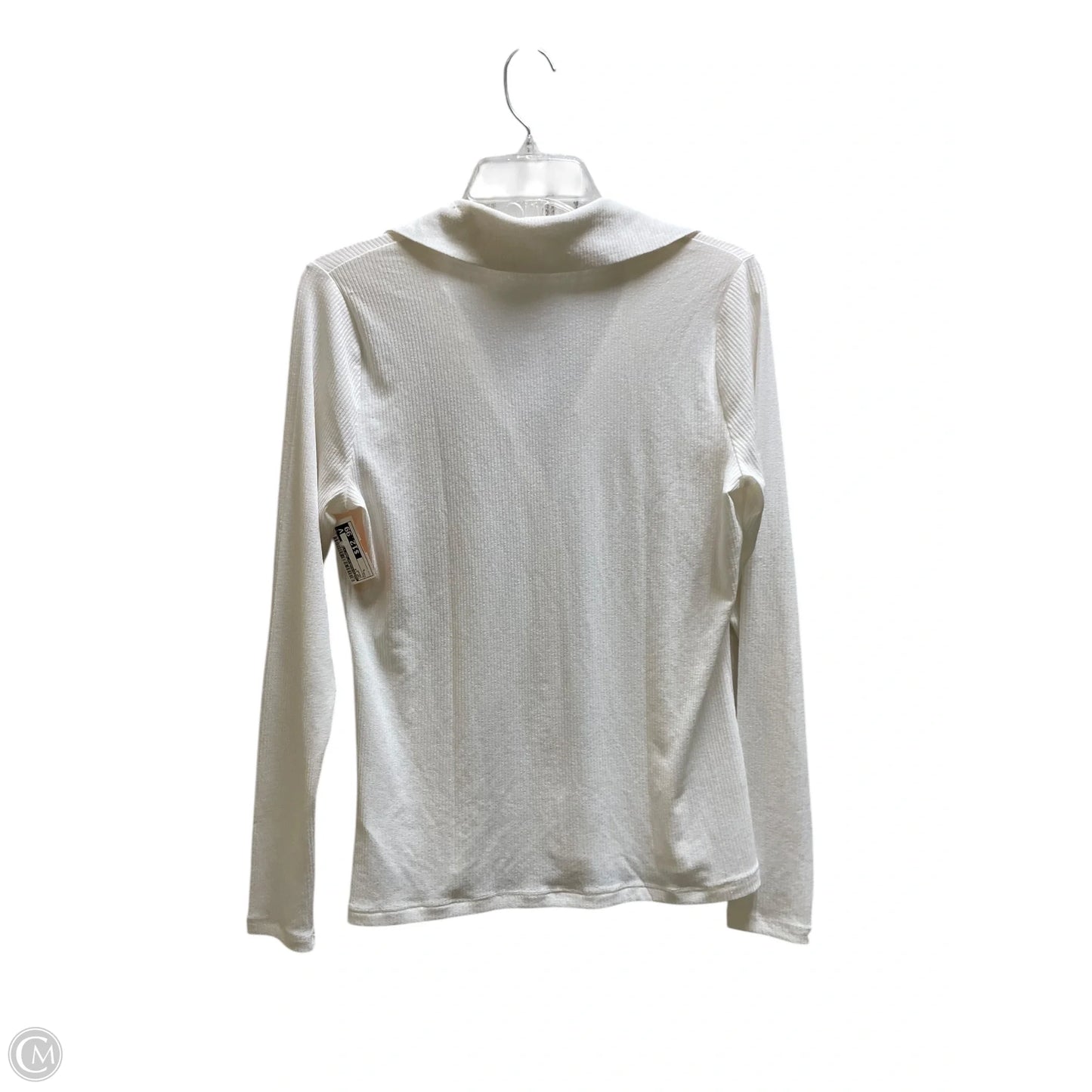 Top Long Sleeve By Abercrombie And Fitch In Cream, Size: L