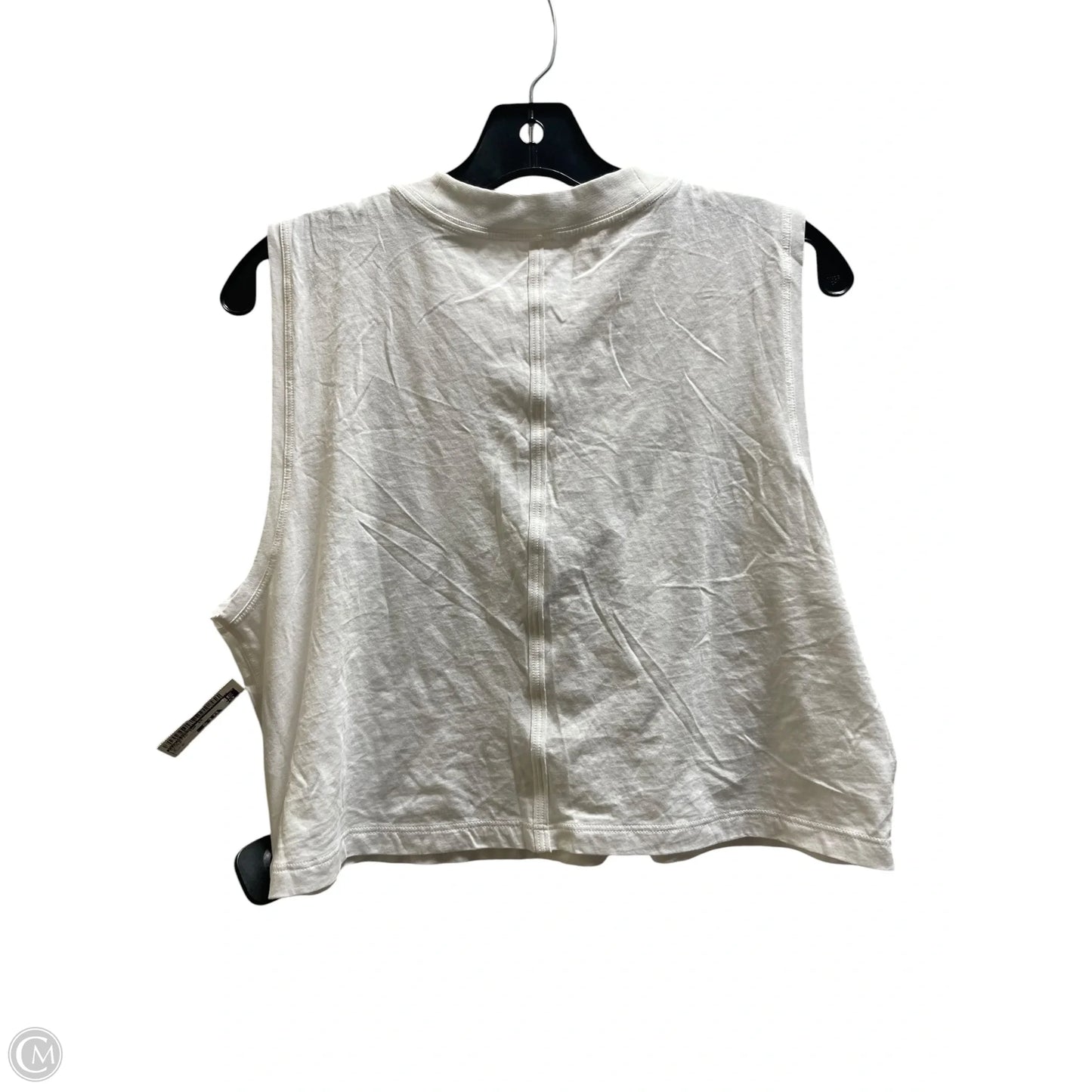 Athletic Top Short Sleeve By Lululemon In White, Size: 6