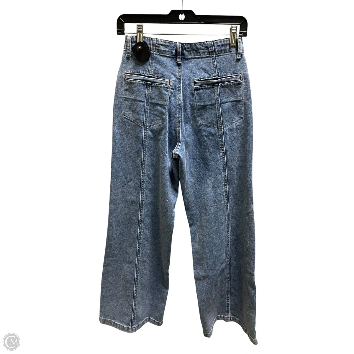 Jeans Wide Leg By Clothes Mentor In Blue Denim, Size: S