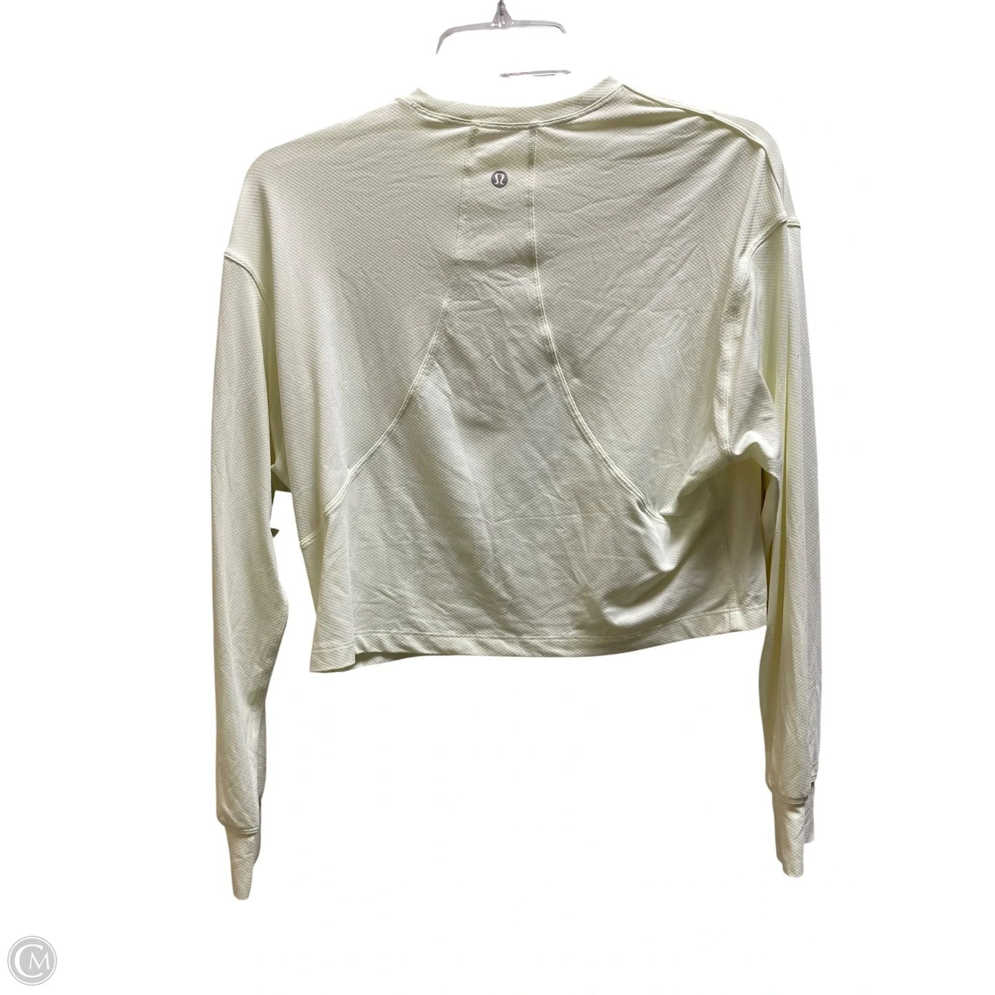 Athletic Top Long Sleeve Crewneck By Lululemon In Yellow, Size: 6