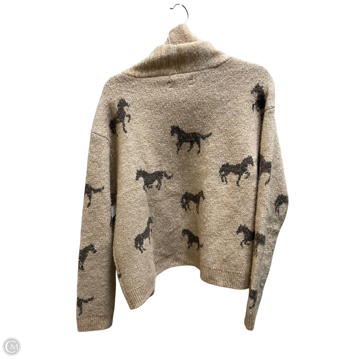 Cardigan By Lucky Brand In Brown, Size: M