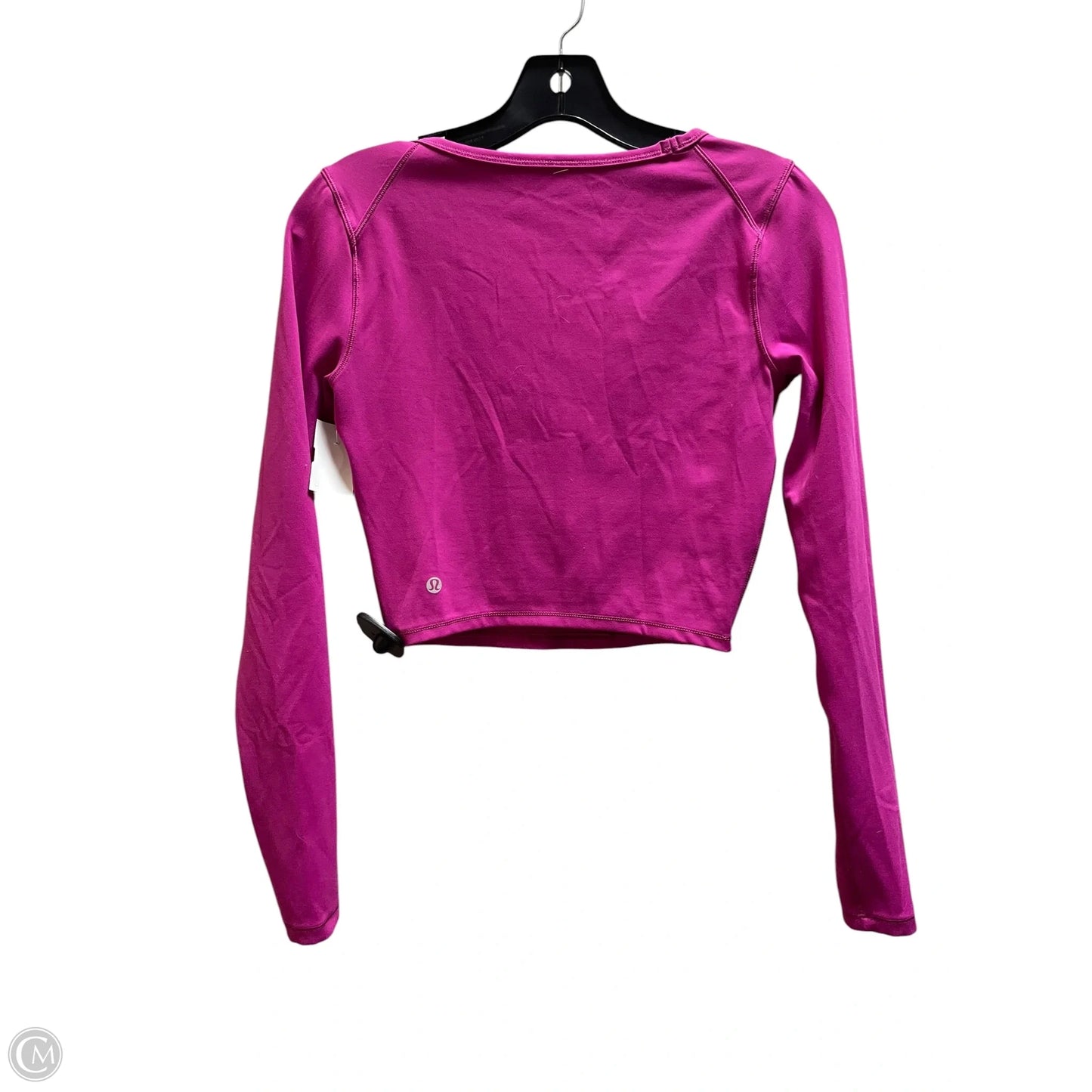 Athletic Top Long Sleeve Collar By Lululemon In Pink, Size: S