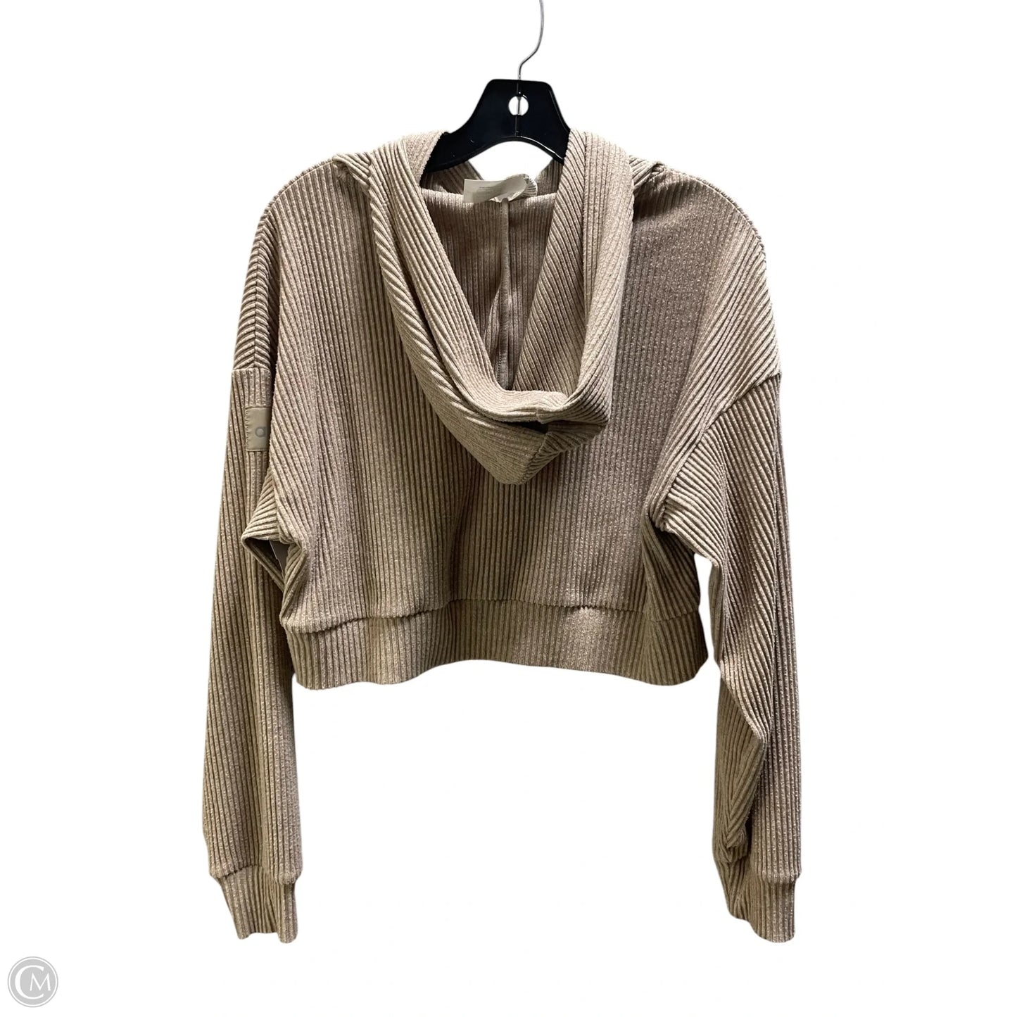 Athletic Sweatshirt Hoodie By Alo In Brown, Size: Xs