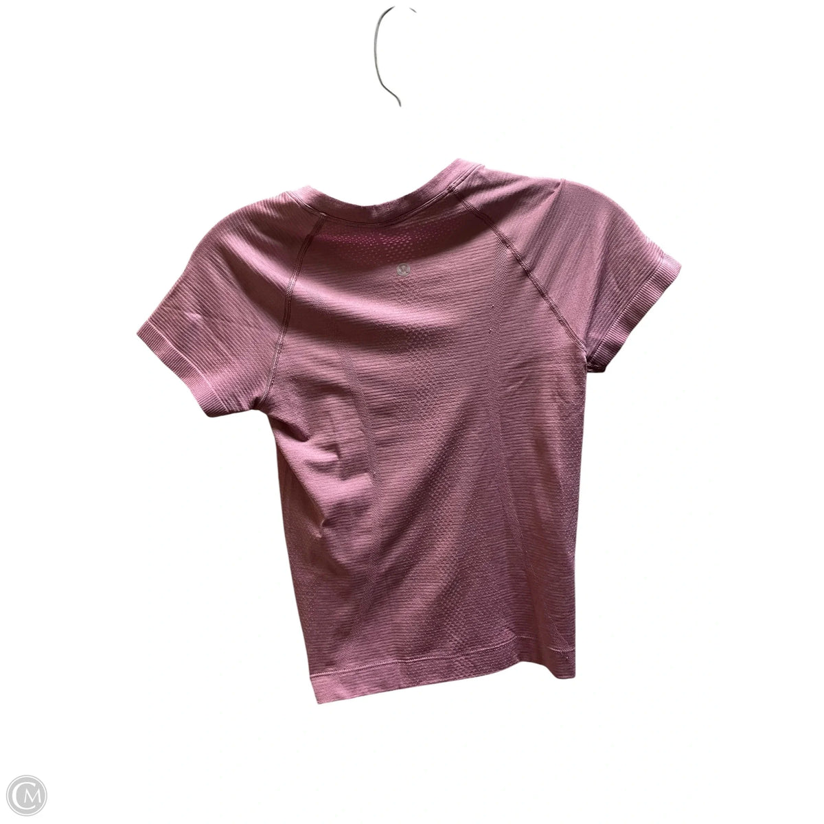 Athletic Top Short Sleeve By Lululemon In Pink, Size: Xs
