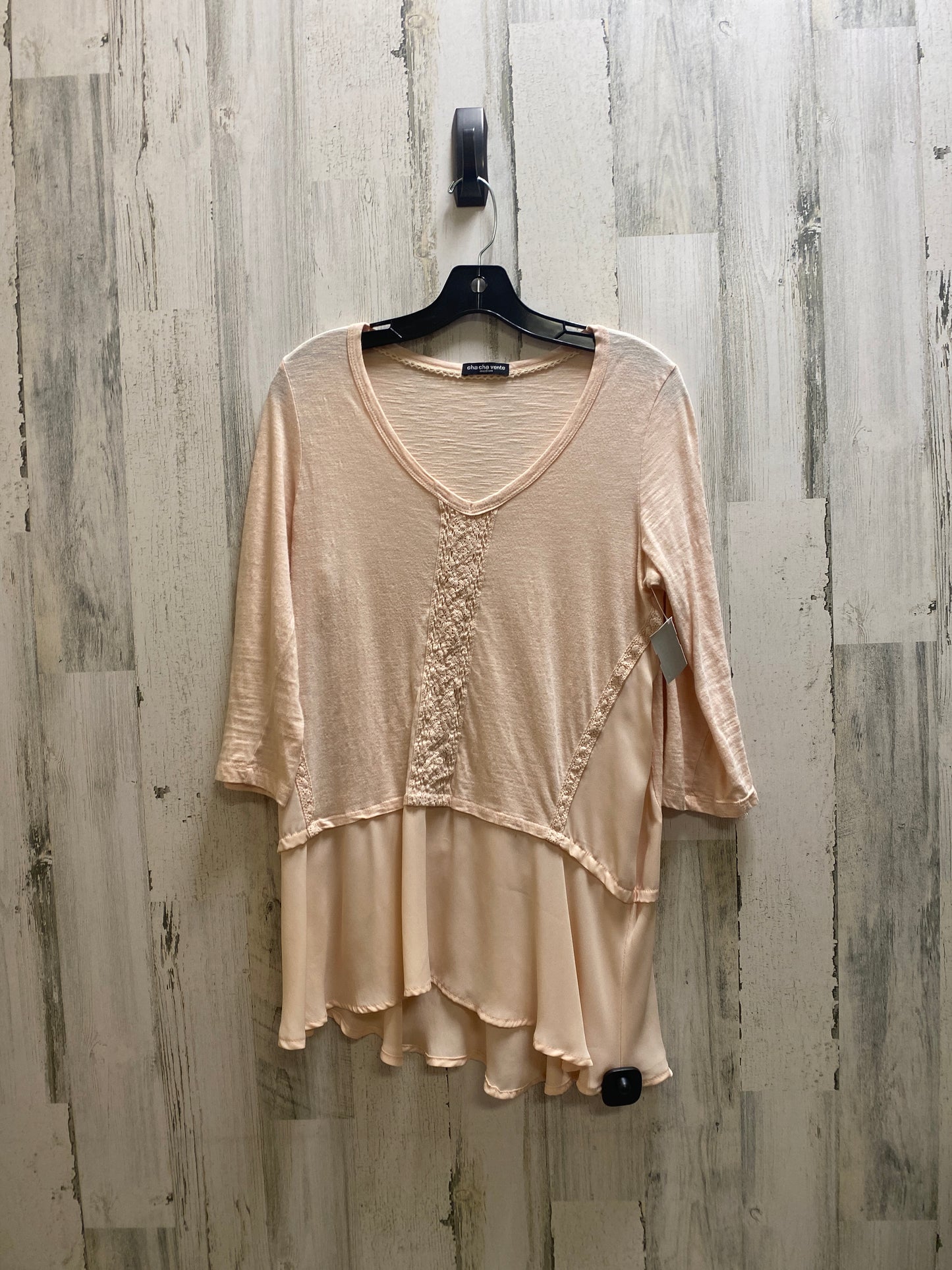 Top 3/4 Sleeve By Cha Cha Vente Size: M