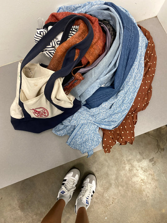 Pile of women's clothing