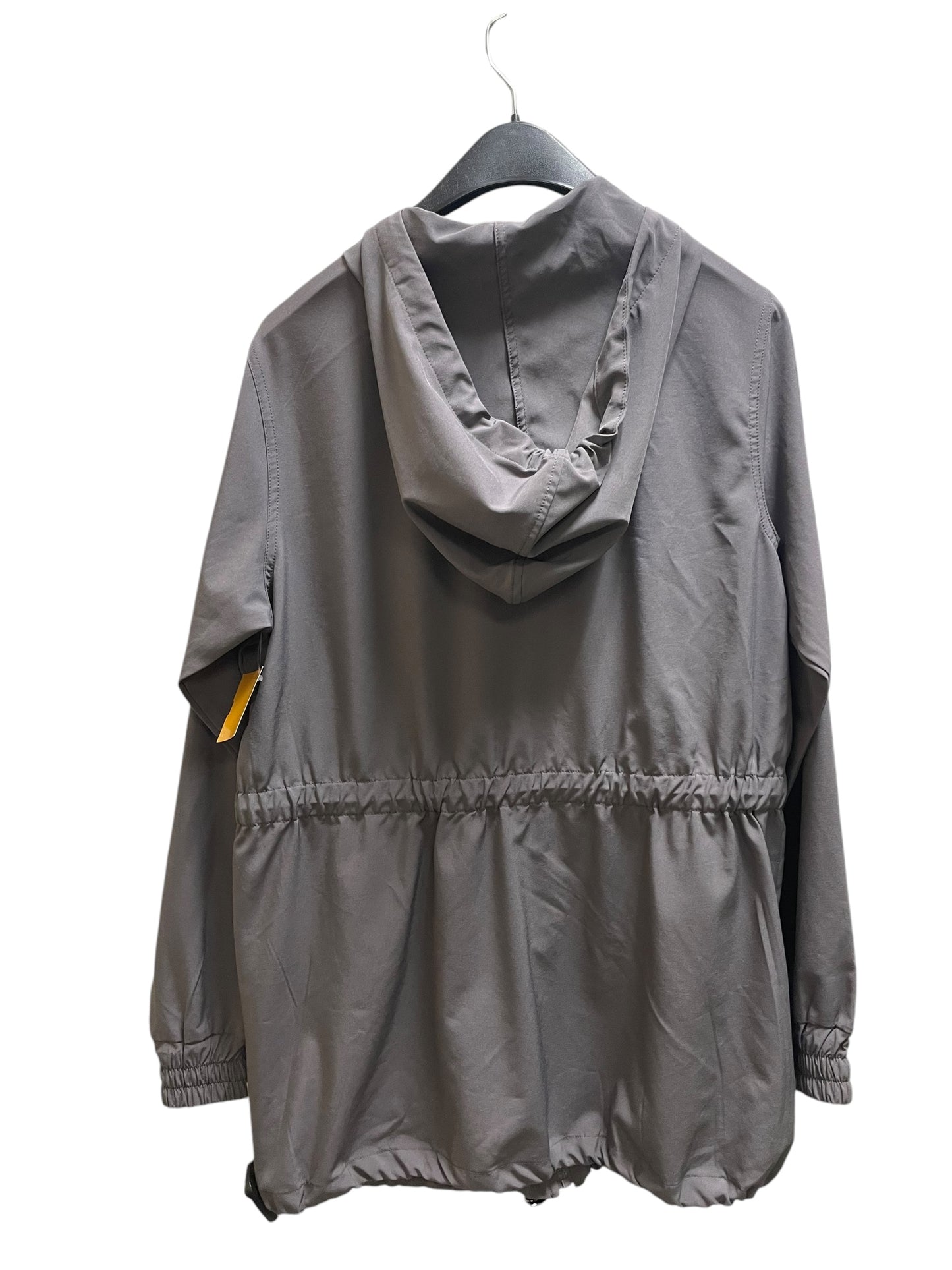 Athletic Jacket By Max Studio In Grey, Size: S