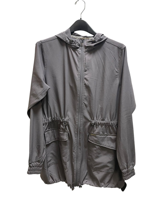 Athletic Jacket By Max Studio In Grey, Size: S