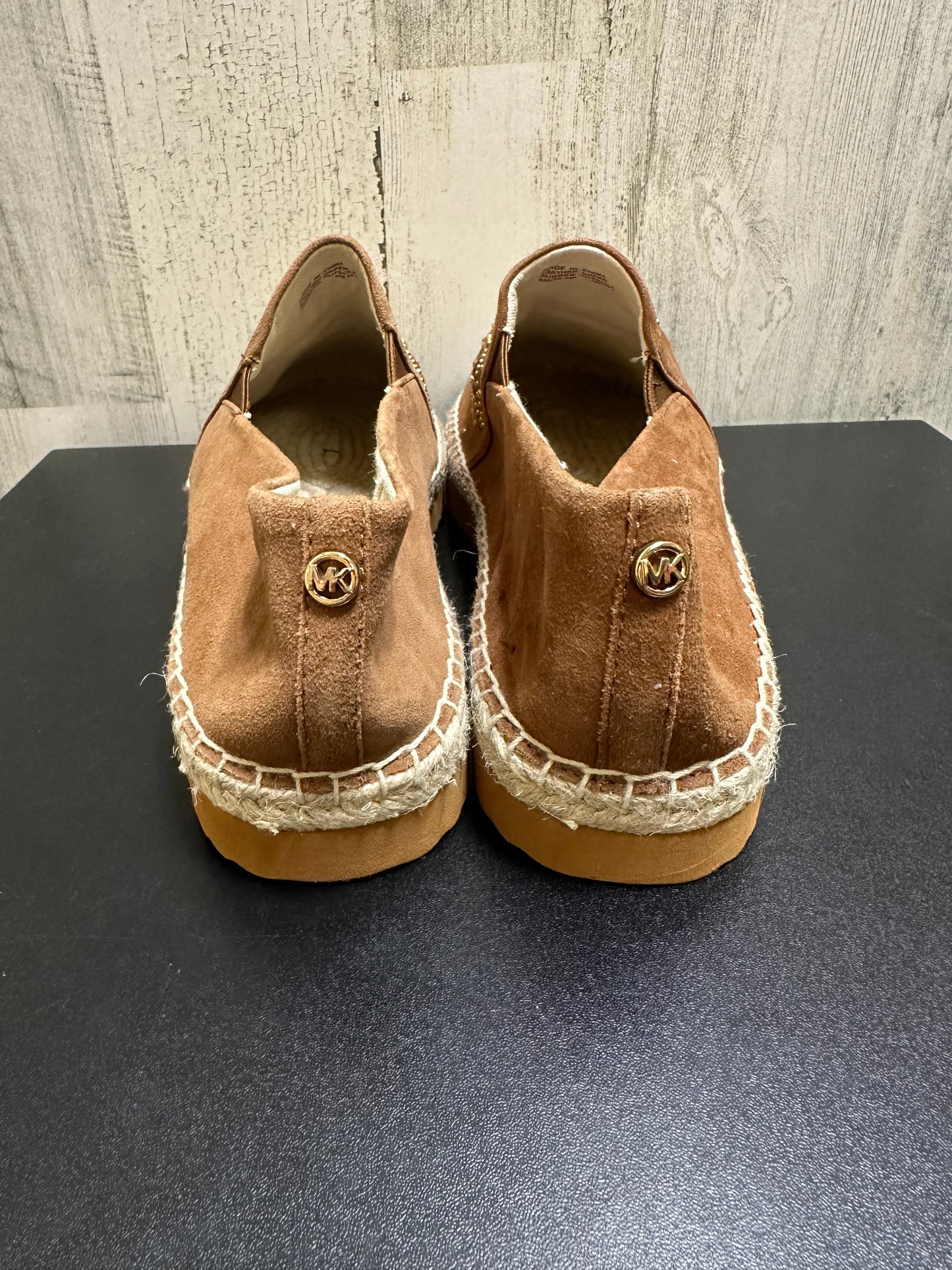 Brown Shoes Flats Michael By Michael Kors, Size 8