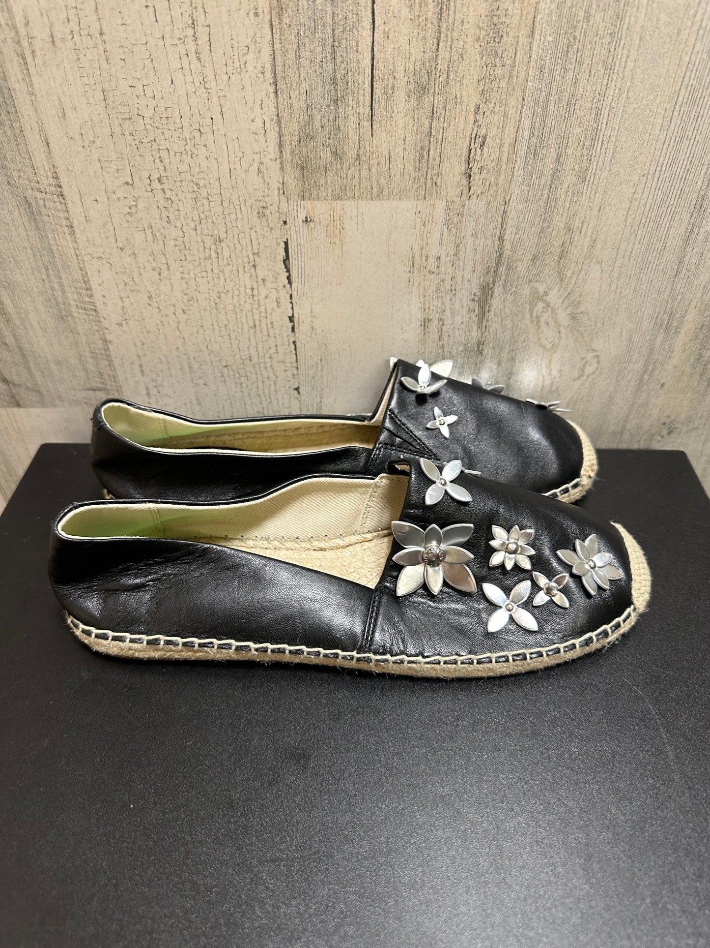 Black Shoes Flats Michael By Michael Kors, Size 8