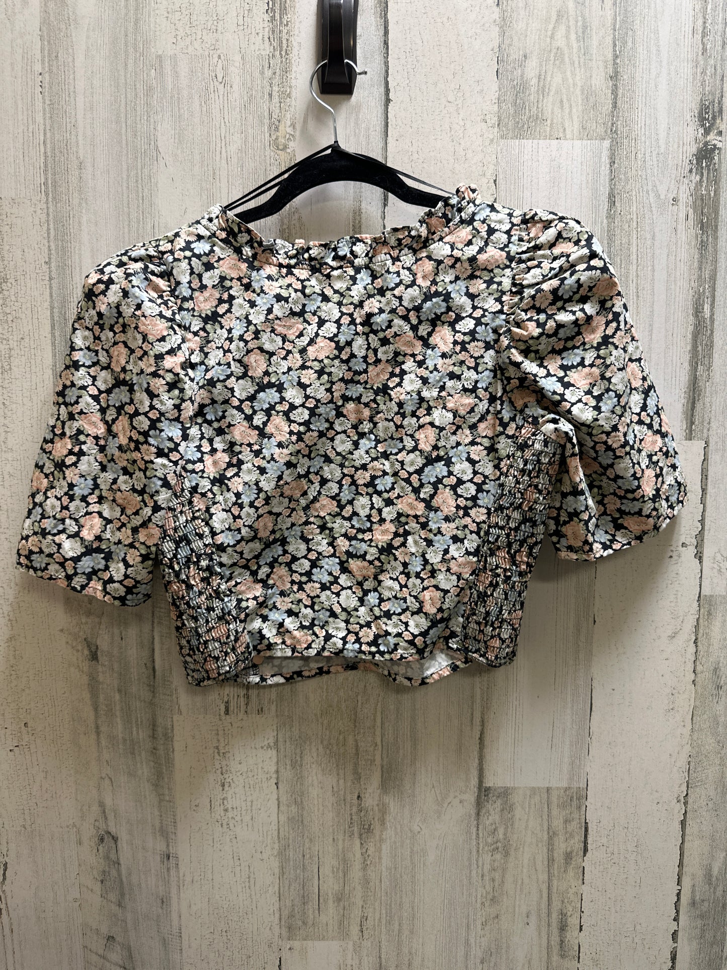 Floral Print Top Short Sleeve Levis, Size S