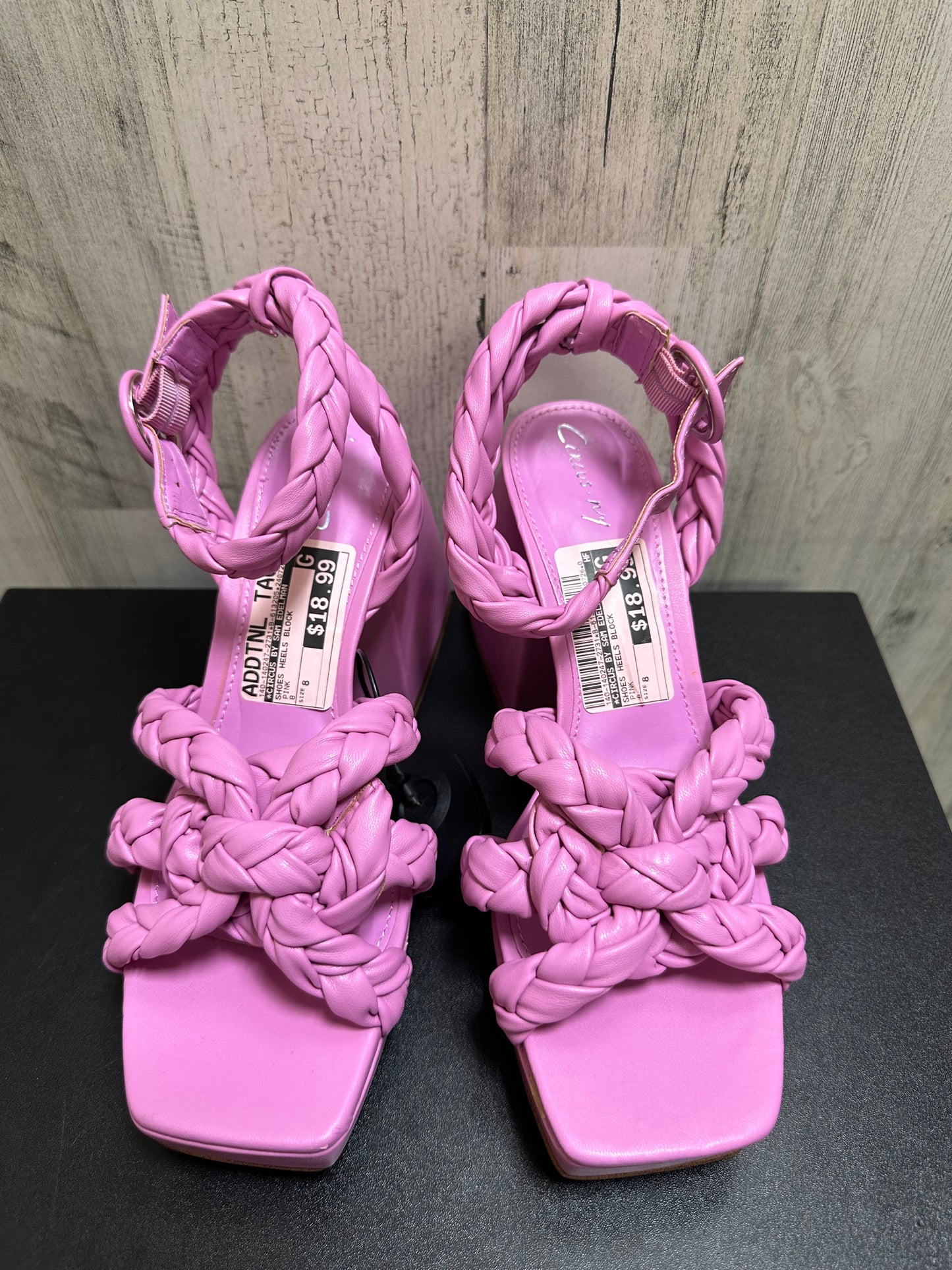 Pink Shoes Heels Block Circus By Sam Edelman, Size 8