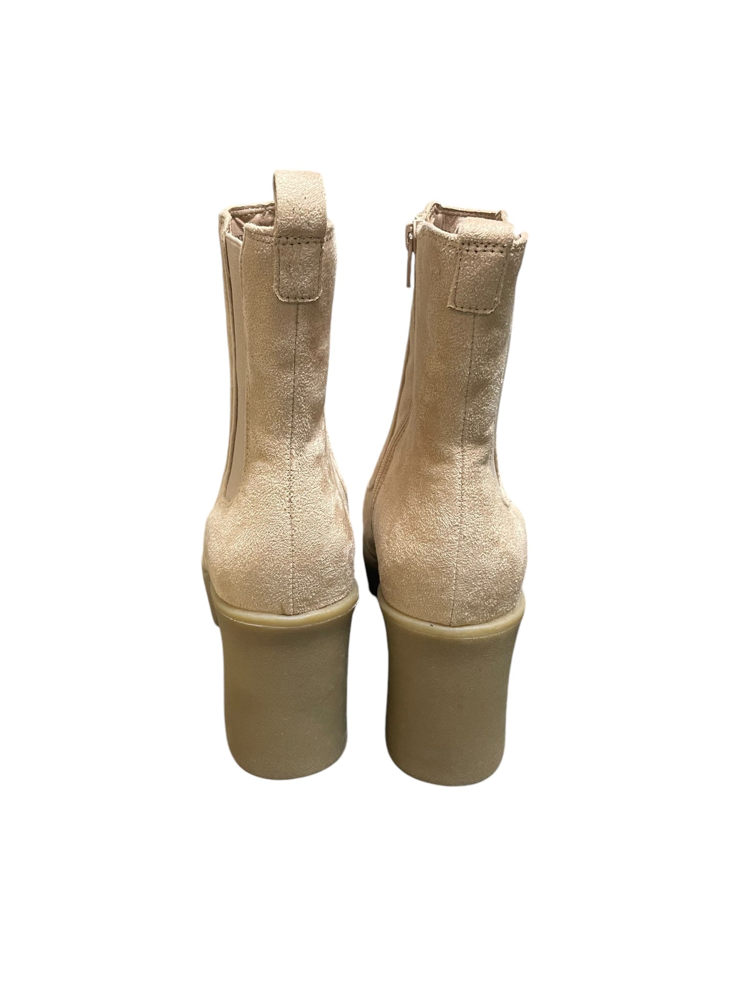 Boots Ankle Heels By Lane Bryant In Tan, Size: 9