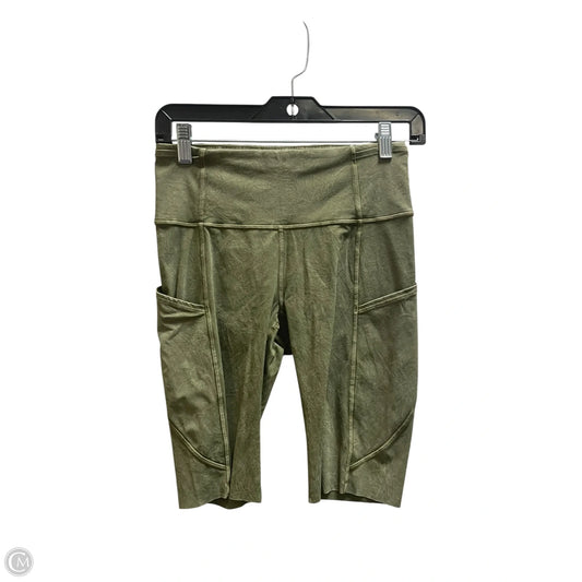 Athletic Shorts By Lululemon In Green, Size: 6