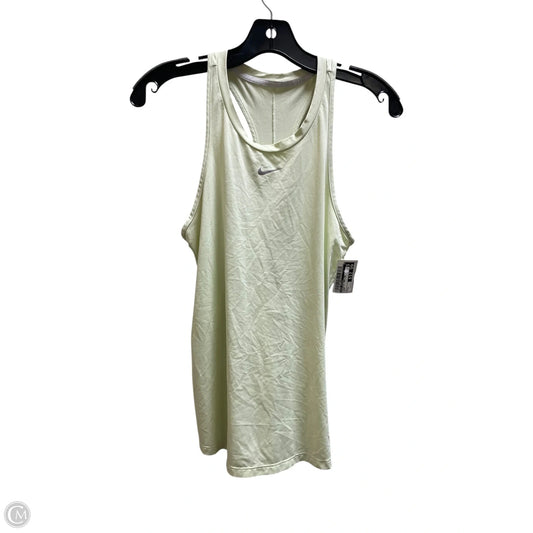 Athletic Tank Top By Nike Apparel In Green, Size: S