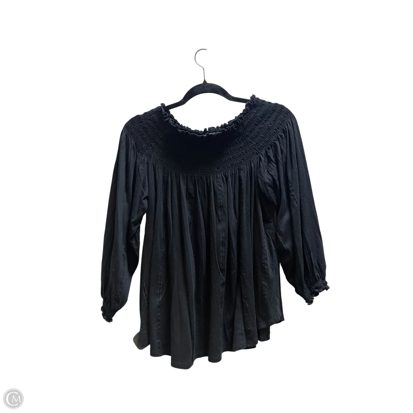 Top Long Sleeve By Lauren By Ralph Lauren In Black, Size: Xl