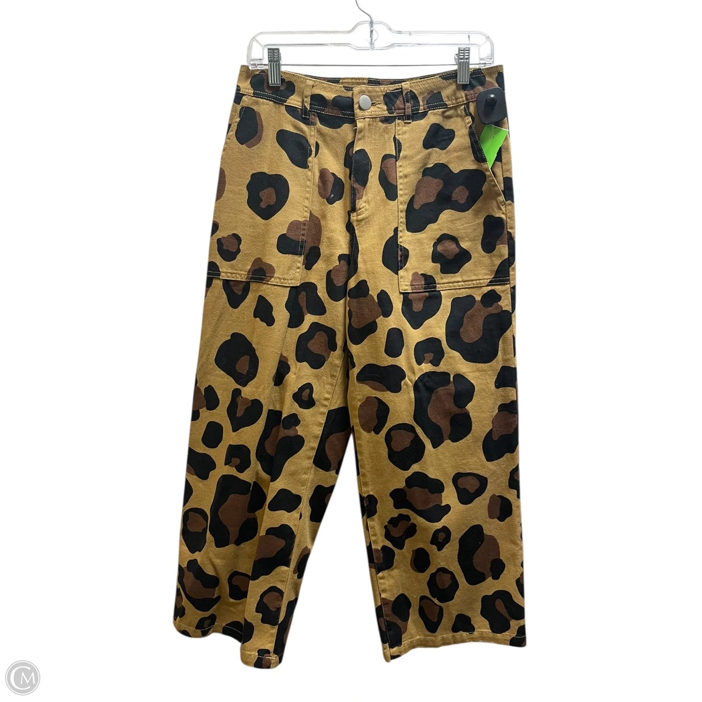 Pants Cropped By Who What Wear In Animal Print, Size: 8
