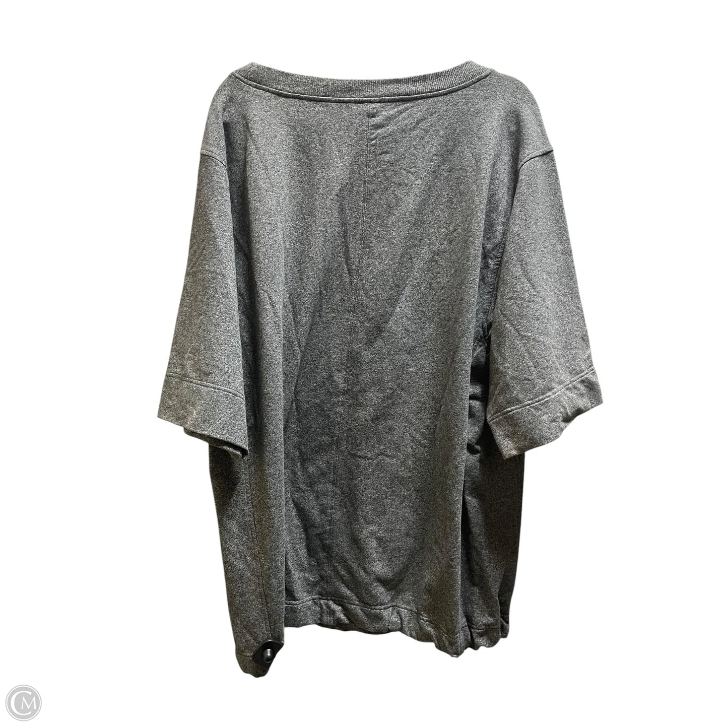 Top Short Sleeve By Lululemon In Grey, Size: Xl