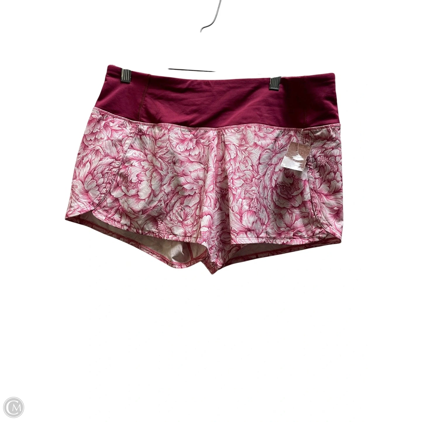 Athletic Shorts By Lululemon In Pink, Size: 6