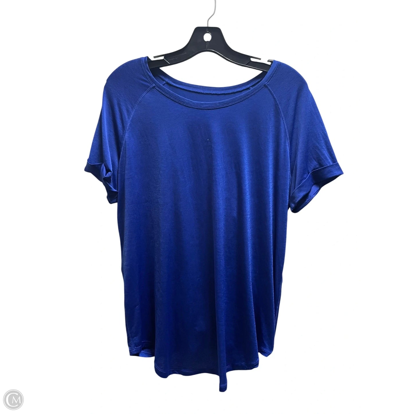 Athletic Top Short Sleeve By Lululemon In Blue, Size: S