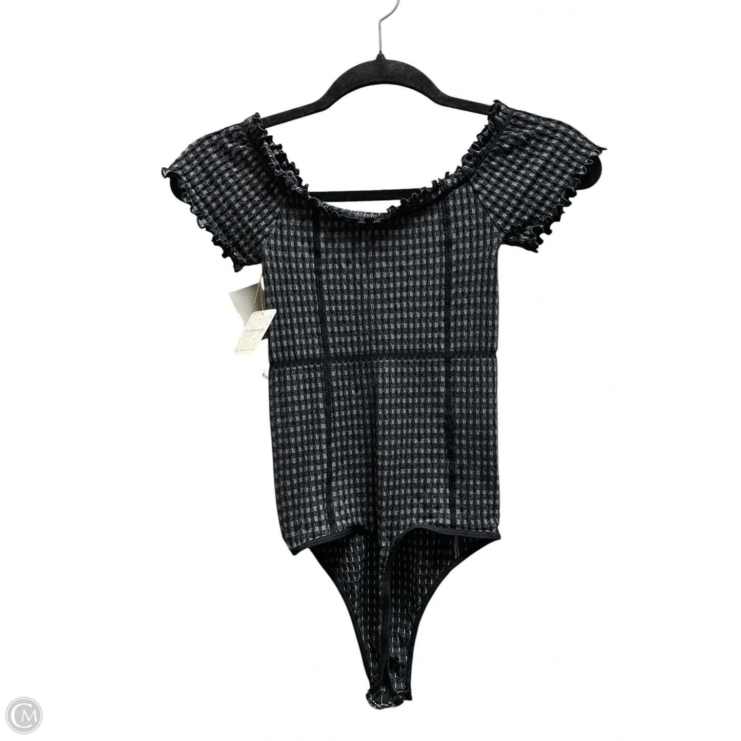 Bodysuit By Free People In Plaid Pattern, Size: Xs