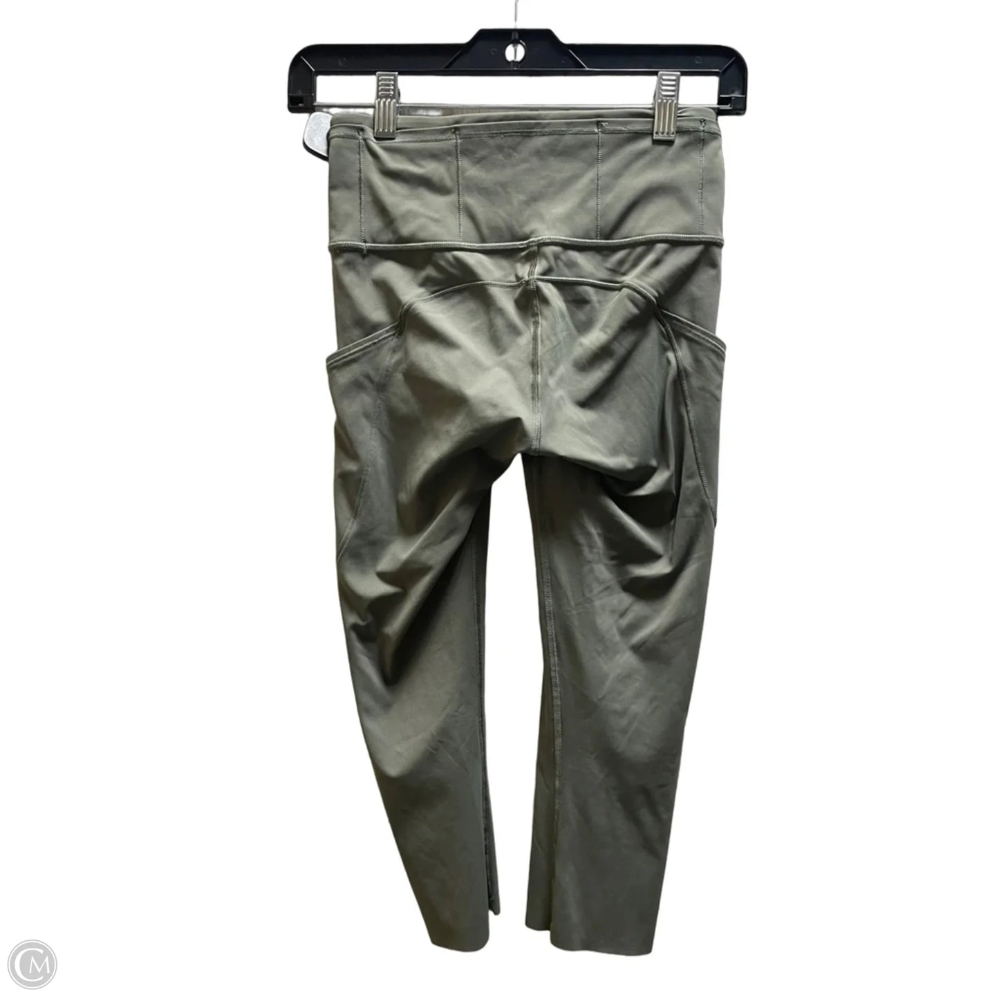 Athletic Capris By Lululemon In Green, Size: 4