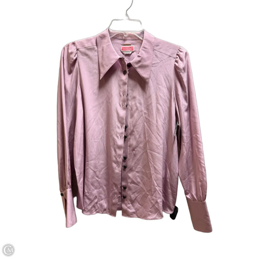 Top Long Sleeve Designer By Kate Spade In Purple, Size: S