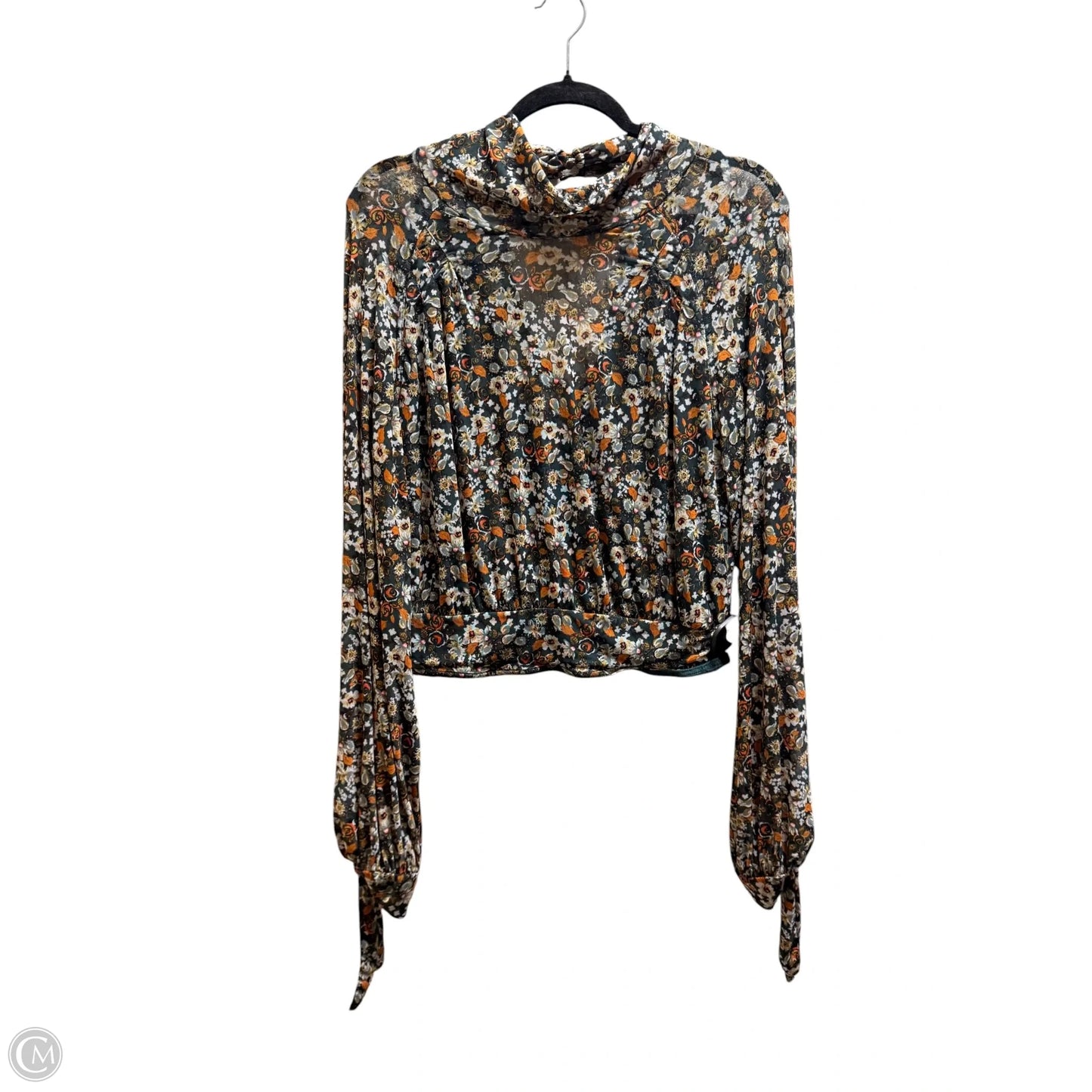 Top Long Sleeve By Free People In Green, Size: M