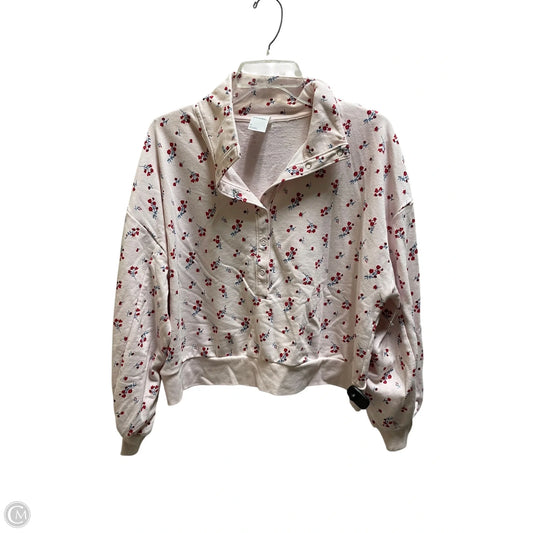 Athletic Sweatshirt Collar By All In Motion In Floral Print, Size: M