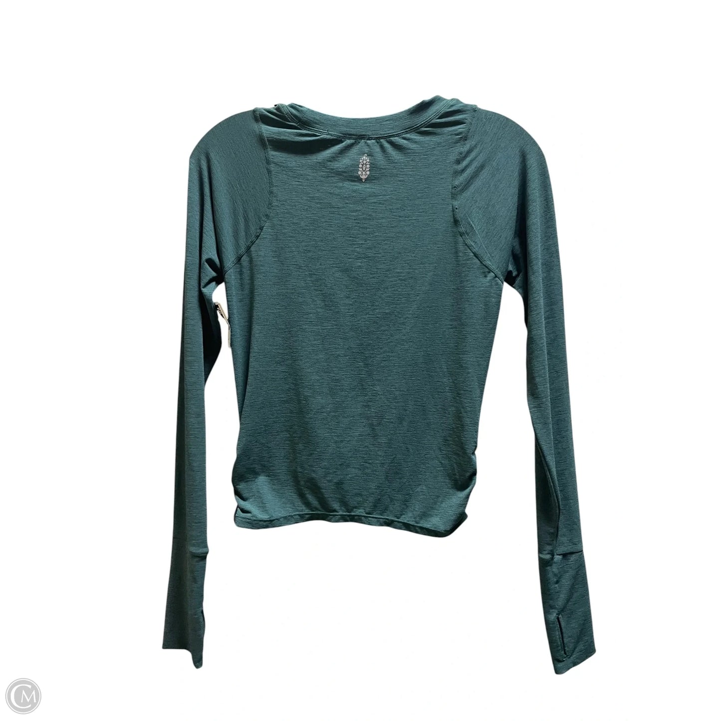 Athletic Top Long Sleeve Crewneck By Free People In Green, Size: M