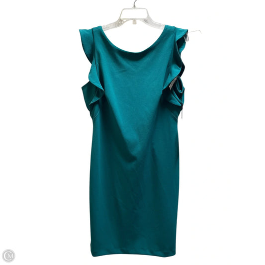 Dress Party Short By Calvin Klein In Teal, Size: 12