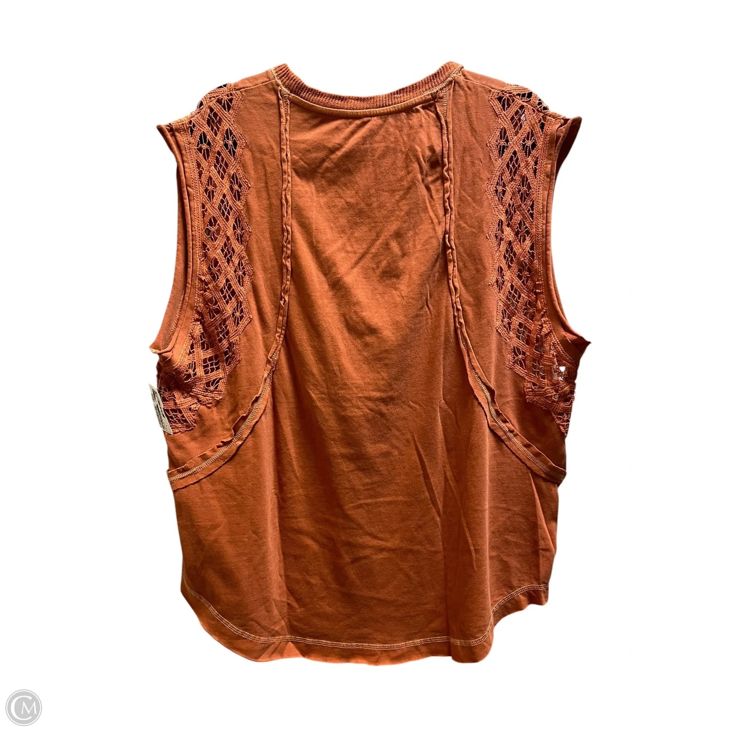 Top Sleeveless By Free People In Orange, Size: S